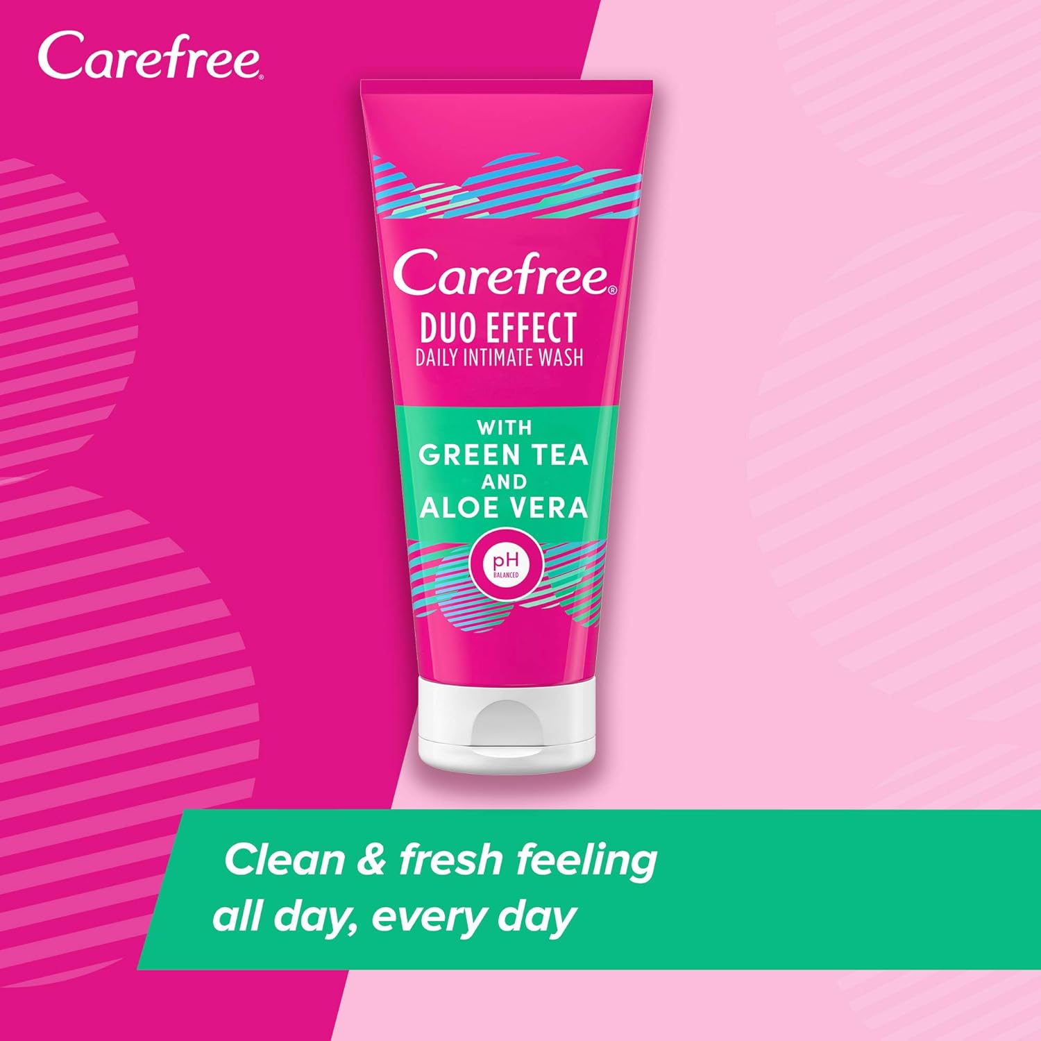 Carefree feminine wash مع أخضر tea و ألوفيرا 200 مل - الصورة 2