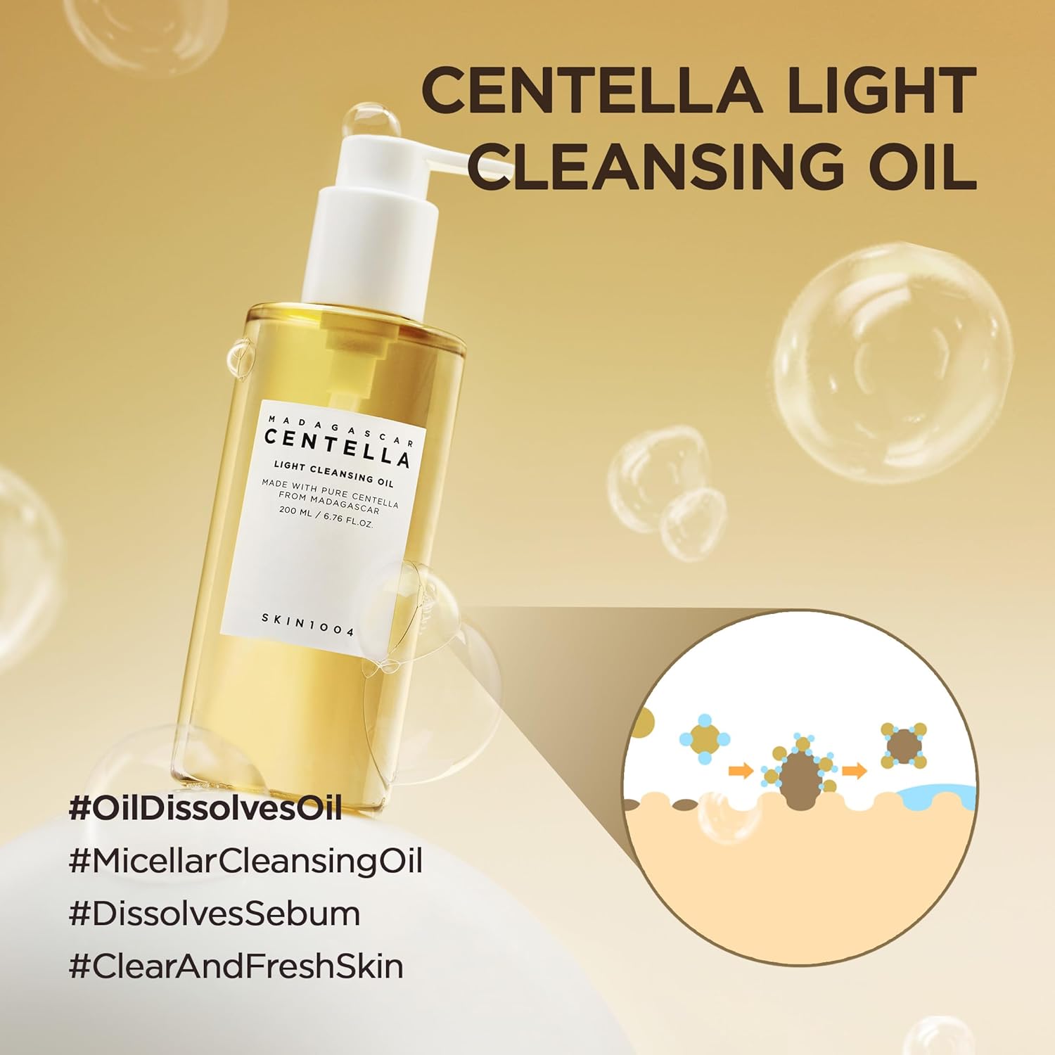 SKIN1004 Madagascar Centella Light منظف زيت 200مل - الصورة 5