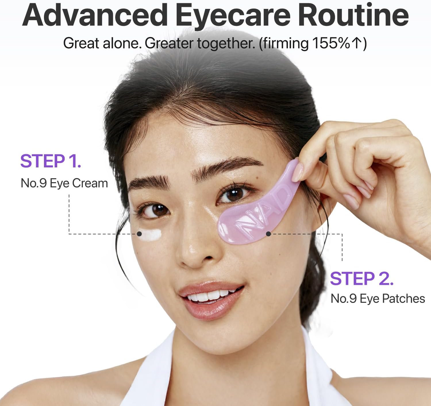نامبوزين NMN كولاجين Under Eye Patches مع 50 Peptides - الصورة 4