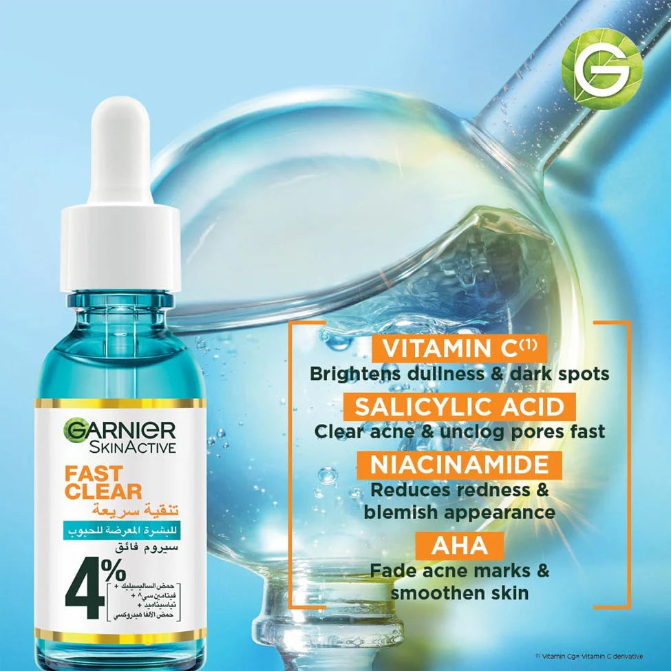 غارنييه Facial سيروم Rapid Purification فيتامين C for acne-prone skin 15 مل - الصورة 4