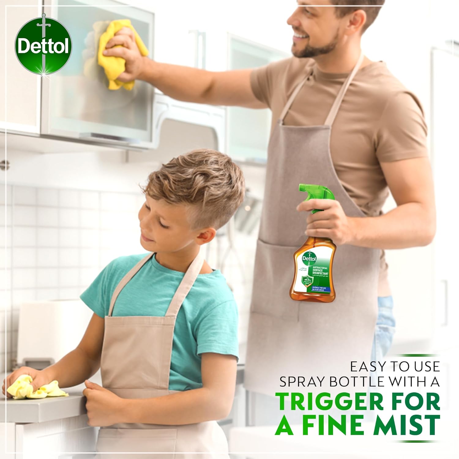 Dettol Original Anti-Bacterial Surface Disinfectant سائل Trigger 500مل - الصورة 4