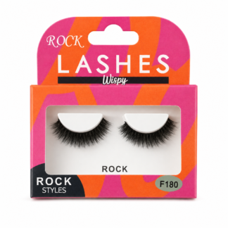 ROCK Wispy رموش صناعية F180 – Natural Fluttery Lash Look
