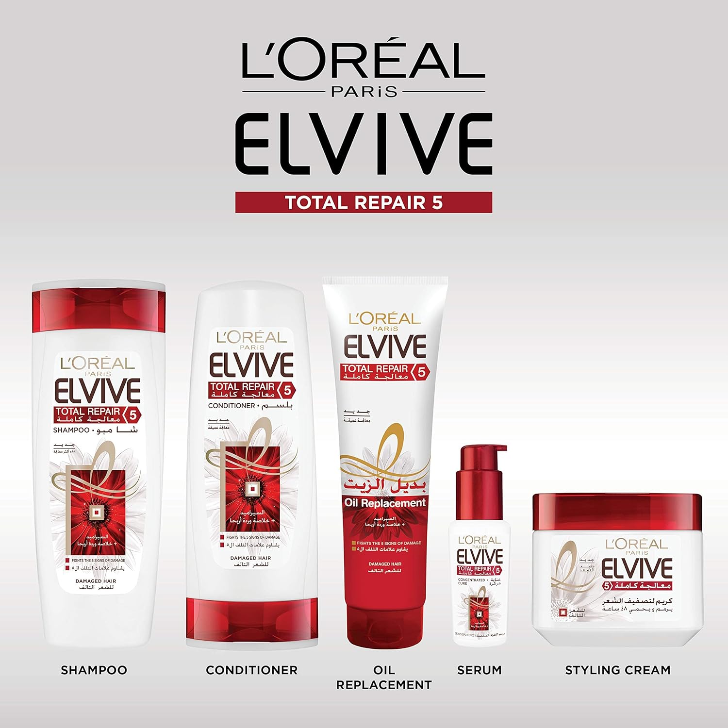 لوريال Paris Elvive Total Repair 5 زيت Replacement - 300مل - الصورة 2