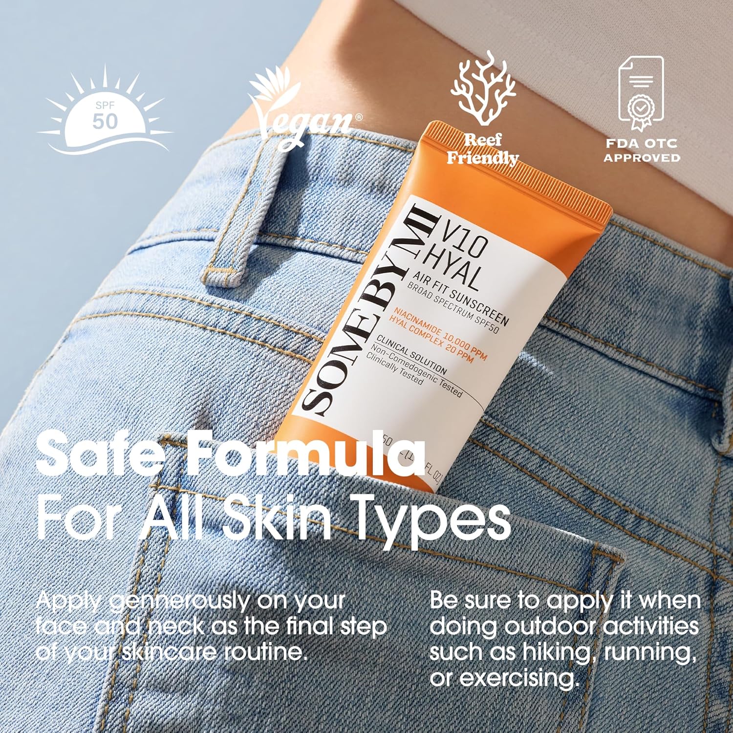 Some By Mi V10 Hyal Air Fit واقي شمس SPF 50 – 50 مل - الصورة 8