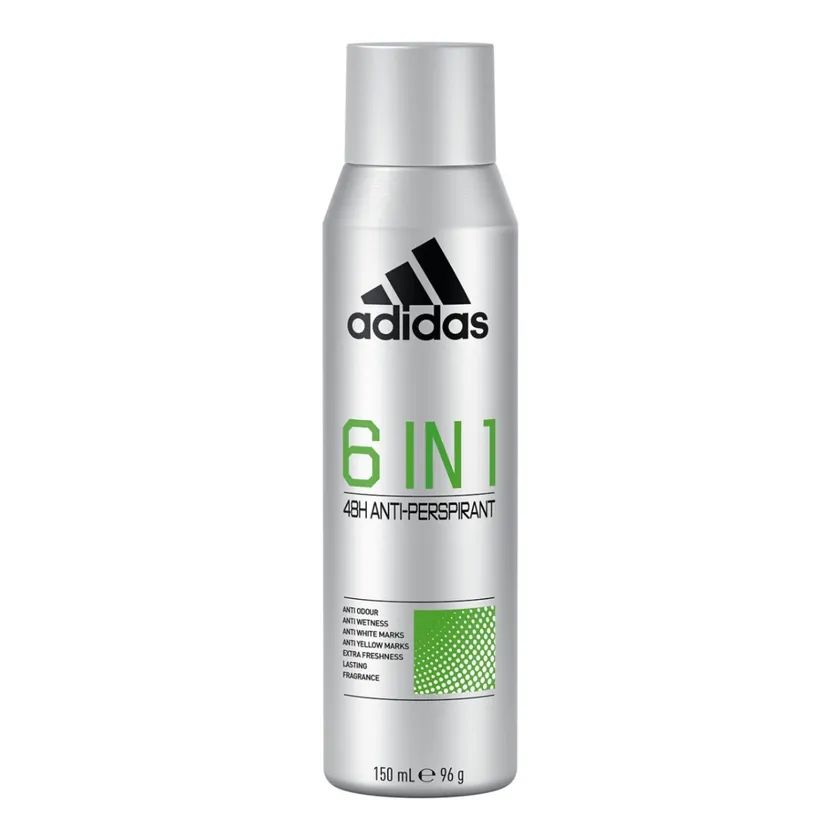 Adidas 6 in 1 Body بخاخ 150مل
