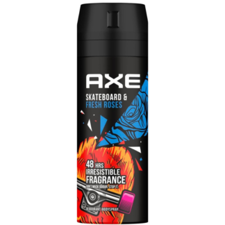 Axe Body بخاخ للرجال Skateboard Fresh Roses 150مل
