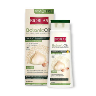 Bioblas shampo garlic extract و organic زيتون زيت للشعر loss 360مل