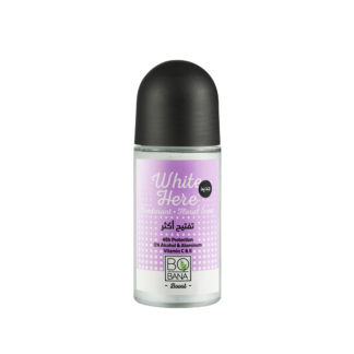 بوبانا أبيض Here مزيل عرق مع بنقشة زهور Scent 50مل