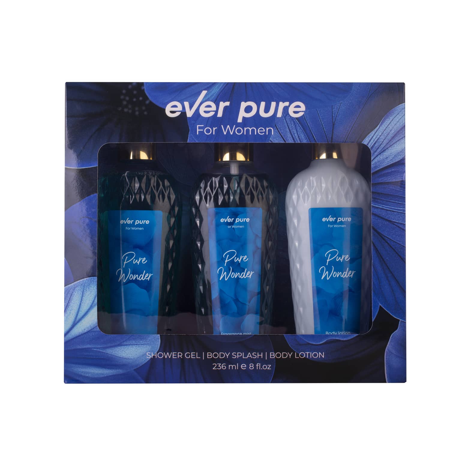 Box Everpure Pure Wonder لوشن جسم + بودي سبلاش + جل استحمام 236مل