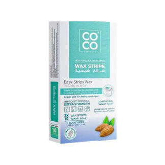 CO CO شرائح شمع بشرة حساسة 10 STRIPS