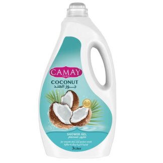 Camay جل استحمام جوز الهند مع Glycerine for softer و fragranced skin 3L