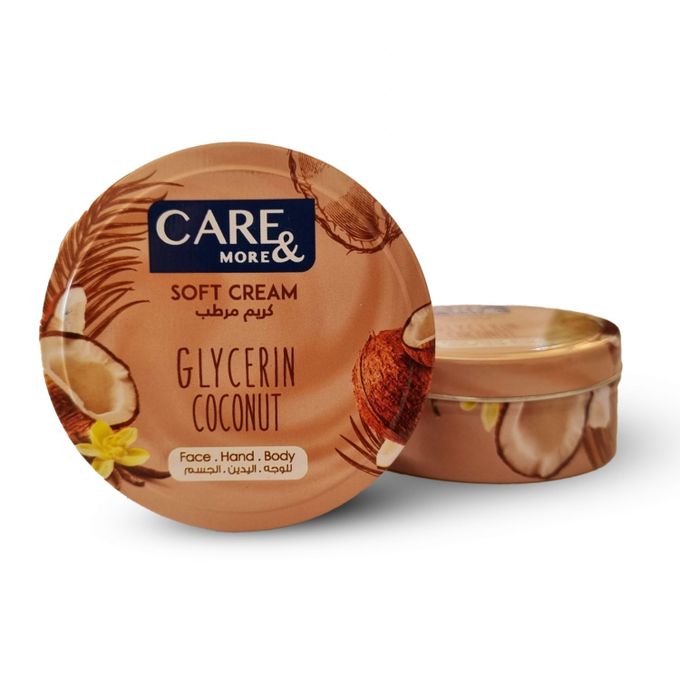 Care و More Soft كريم Glycerin جوز الهند 125 مل