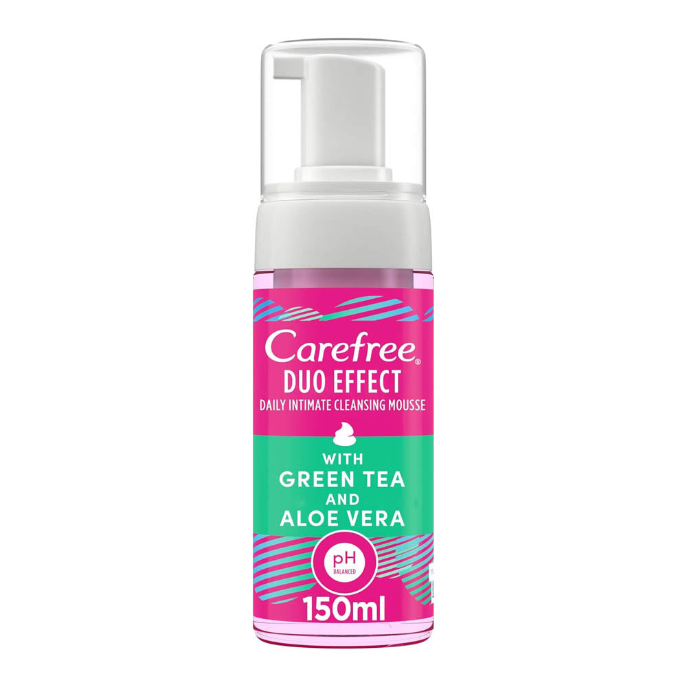 Carefree Daily Intimate منظف Mouse مع أخضر Tea و ألوفيرا 150مل