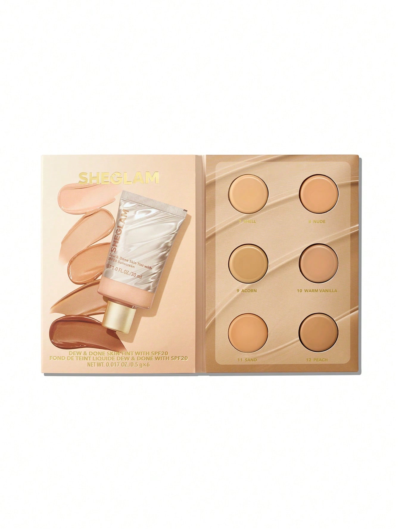 شيجلام Dew و Done Skin Tint مع Spf20 Sample