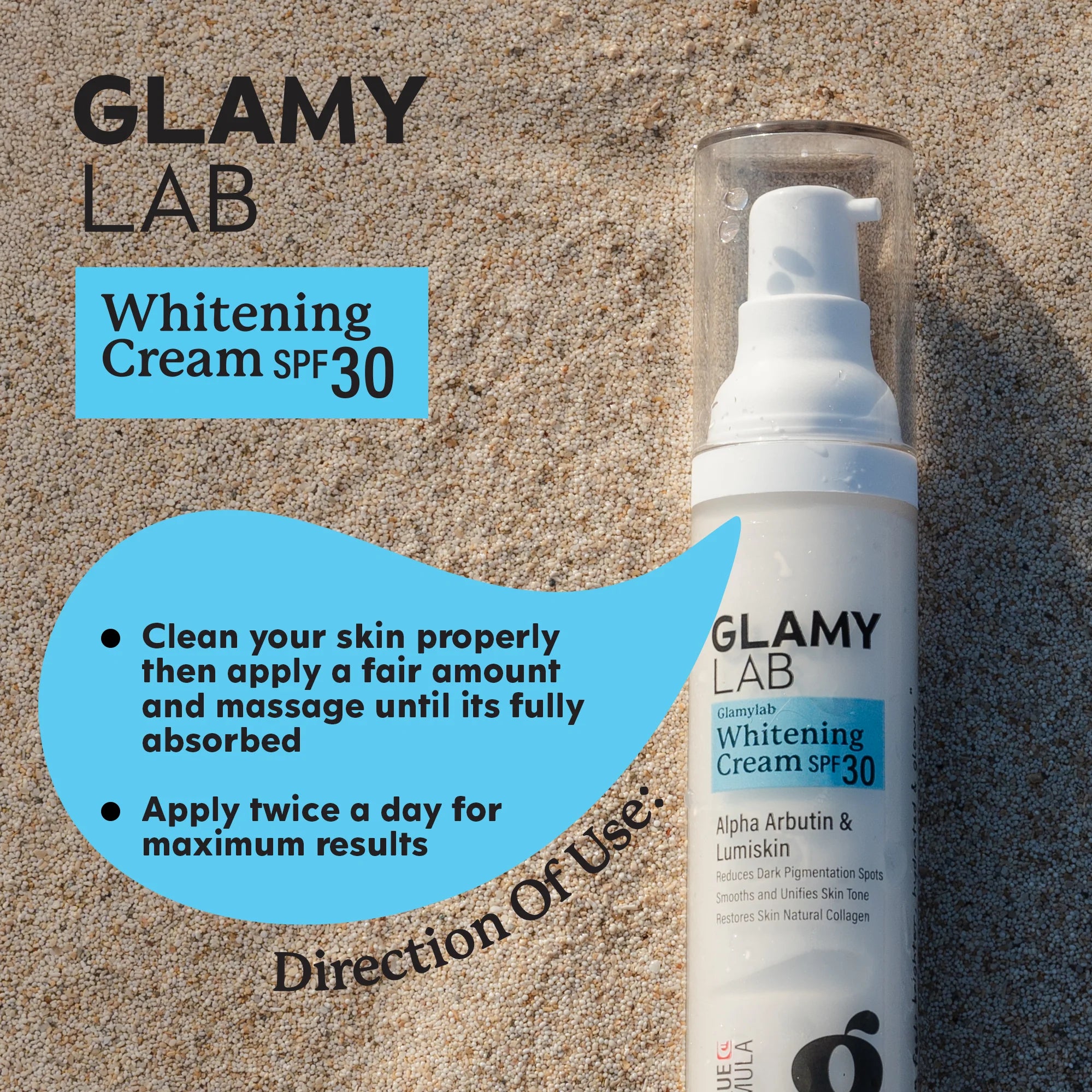 GLAMY LAB تفتيح كريم SPF 30 50 جم - الصورة 5