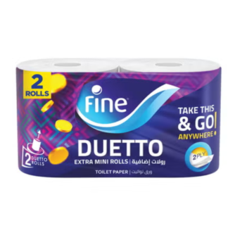 Fine Duetto ورق حمام 2ply