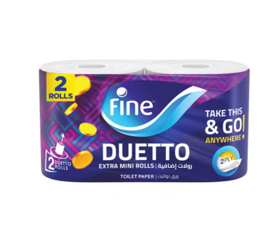 Fine Duetto ورق حمام 2ply