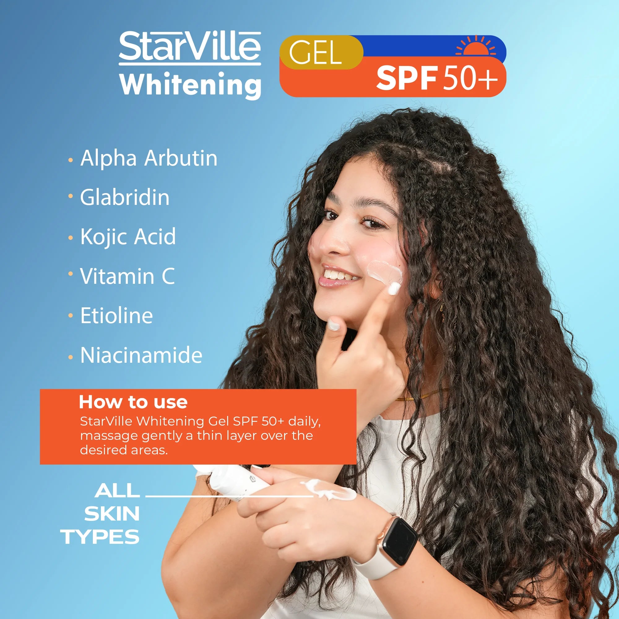 StarVille تفتيح جل SPF+50 60 جم - الصورة 4
