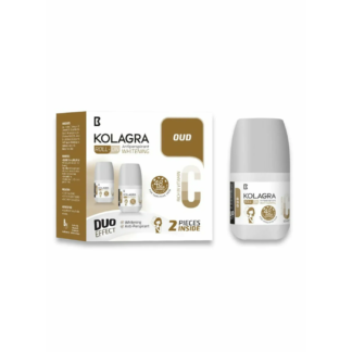Kolagra رول أون تفتيح مزيل عرق Oud 2 قطع