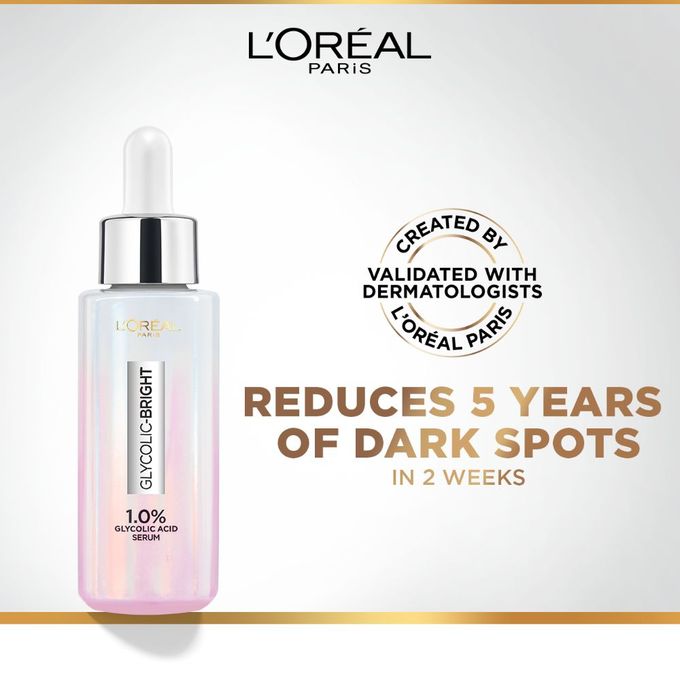 لوريال Paris Glycolic Bright Glowing سيروم 30مل