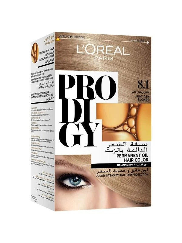 لوريال Paris Prodigy Hair Colour 8.1 Diamond Light أشقر رمادي