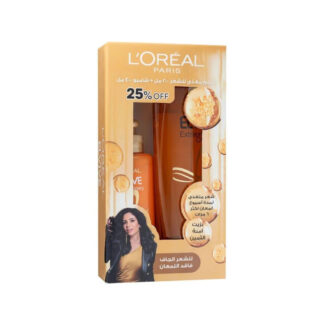 L'Oréal Paris Elvive Extraordinary زيت شامبو - 400 مل + مغذٍ كريم شعر - 200 مل