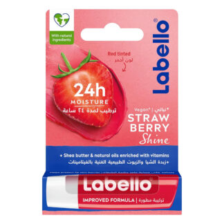 Labello فراولة Shine بلسم شفاه - مرطب العناية بالشفاه 4.8g