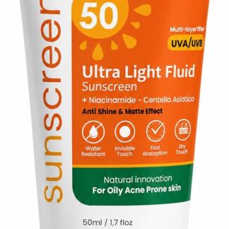 Leaves Ultra-Light Fluid واقي شمس for Oily و Combination Skin 50مل