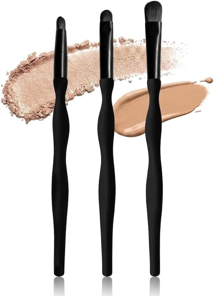 Lovi Eyebrow فرشاة و ظلال عيون-كونسيلر طقم فرش مكياج - 3 قطع