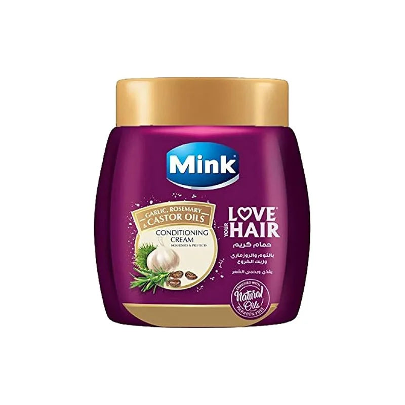 Mink Conditioning كريم مع Garlic Rosemary خروع Oils 400مل