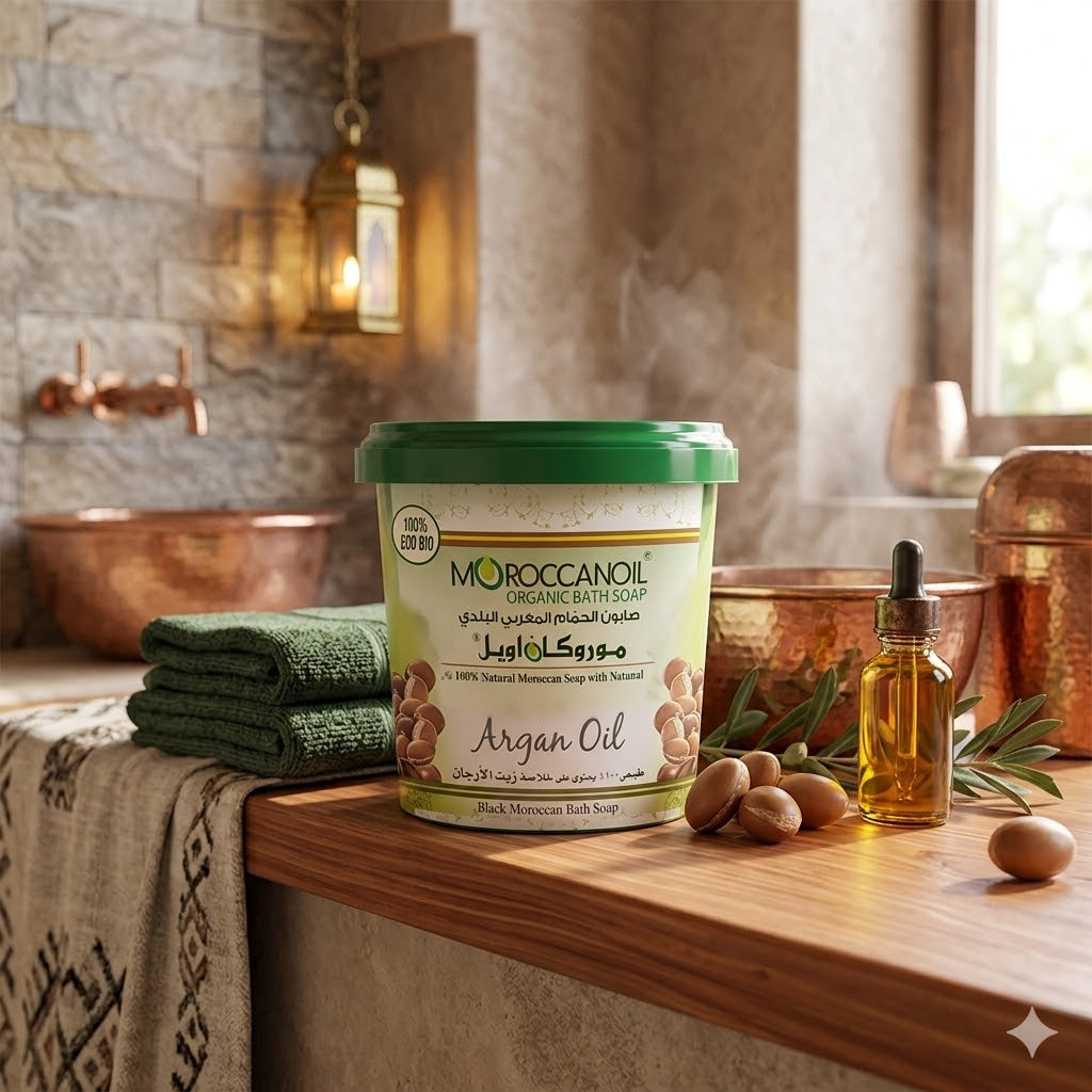 Moroccan Bath صابون مع أرجان زيت 850جم