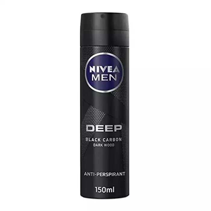 نيفيا Deep أسود Carbon Dark Wood بخاخ للرجال 150مل