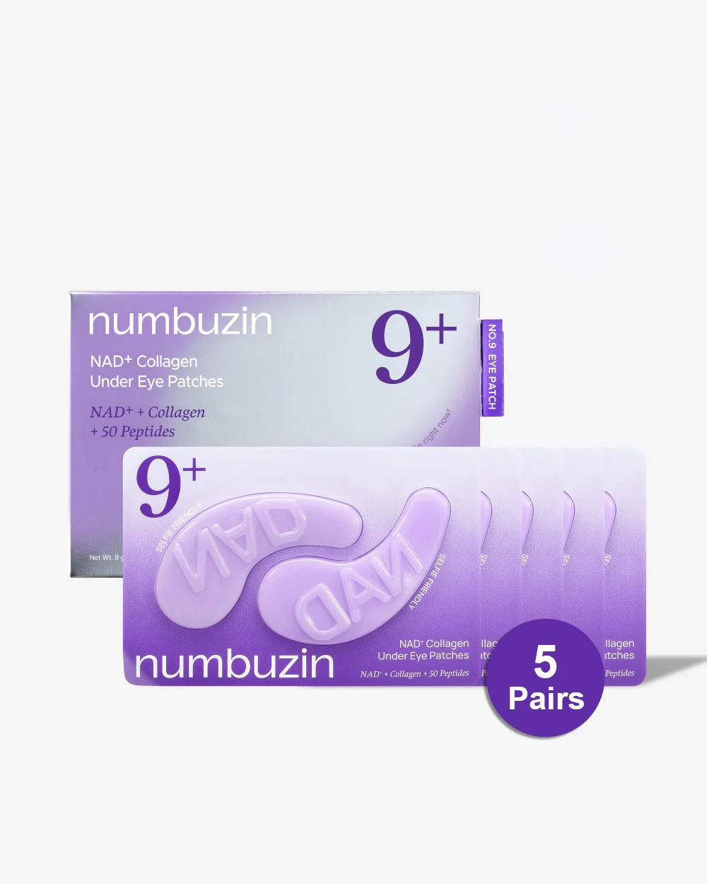 نامبوزين NMN كولاجين Under Eye Patches مع 50 Peptides