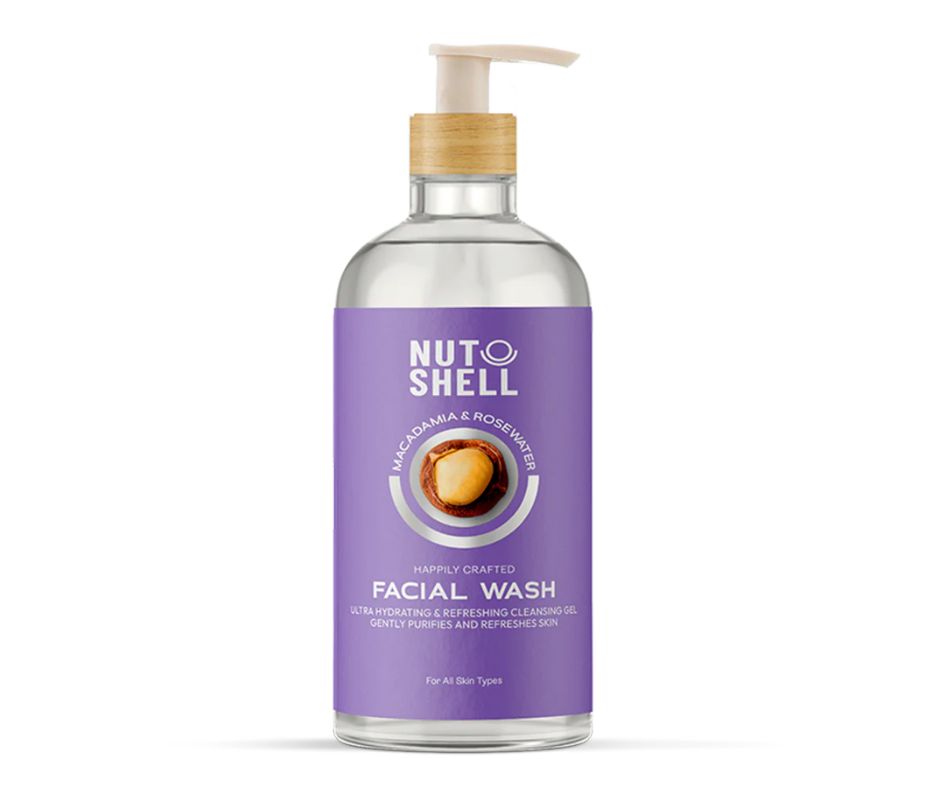Nut shell Macadamia و Rose Water Facial Wash 250 مل