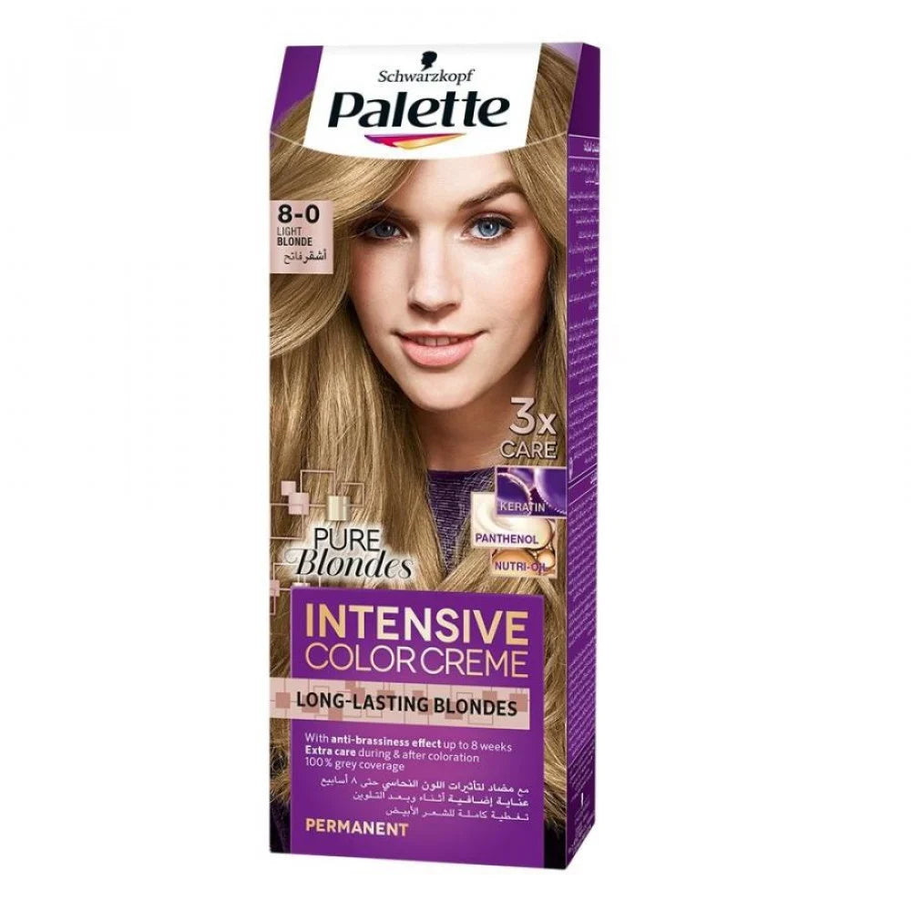 باليت Intensive Color كريم 8/0 أشقر فاتح 50 مل