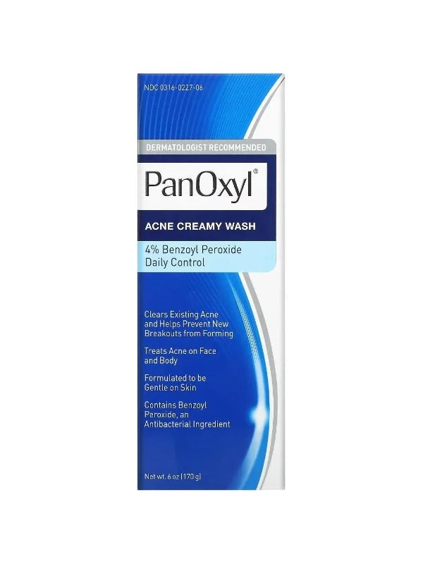 بانوكسيل Acne Creamy Wash 4% بنزويل بيروكسيد