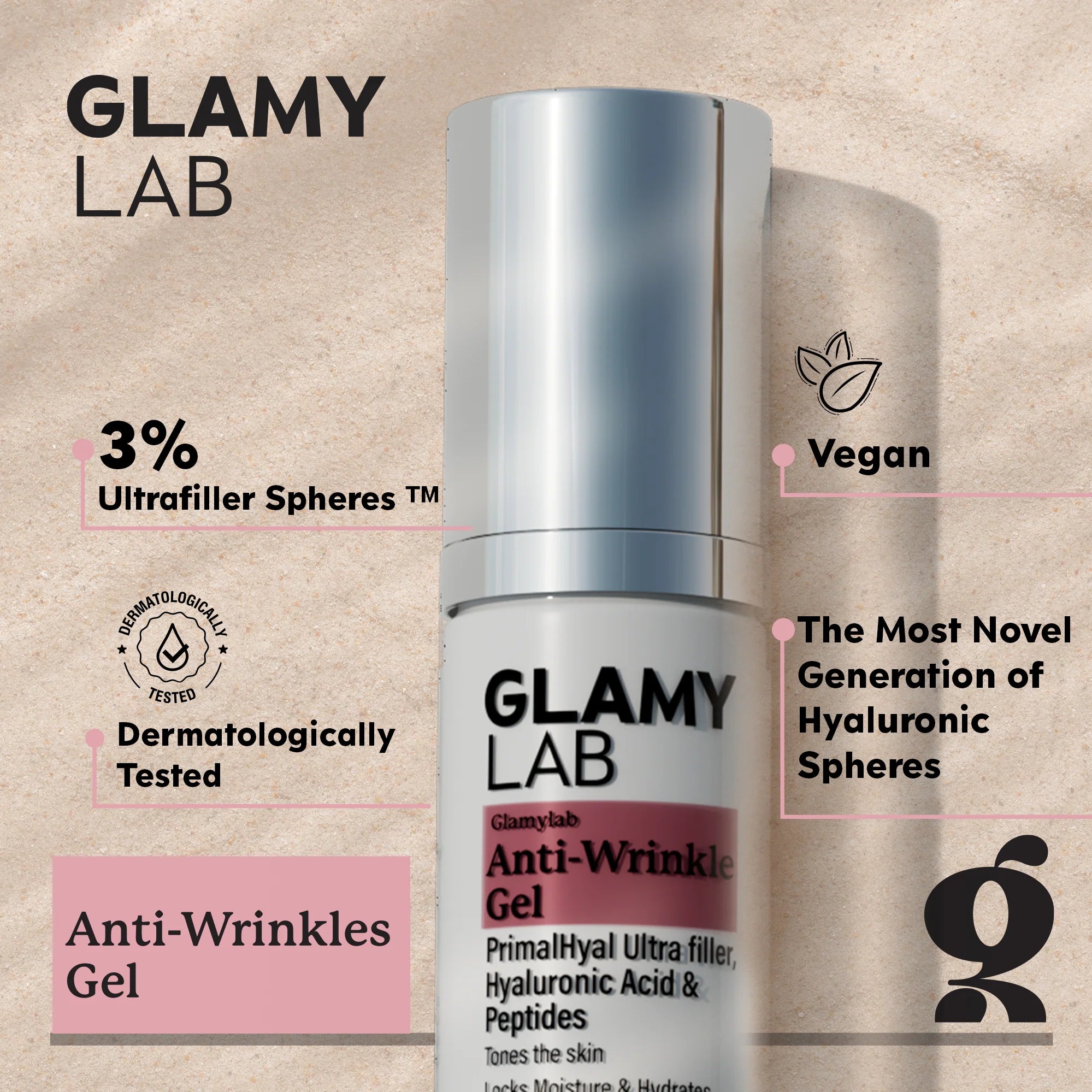 GLAMY LAB AntiWrinkles جل 50 جم - الصورة 2