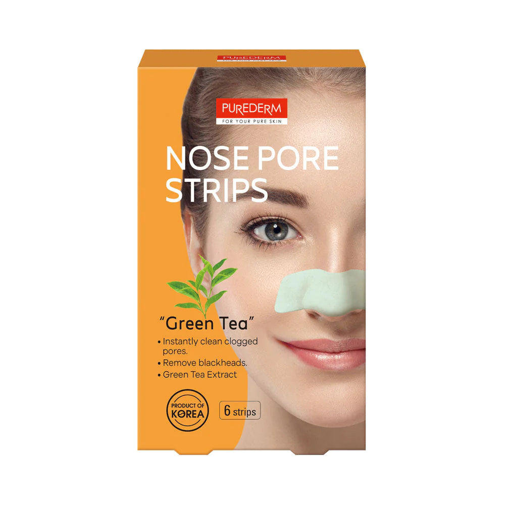 Purederm أخضر Tea Nose Strips 6 قطع