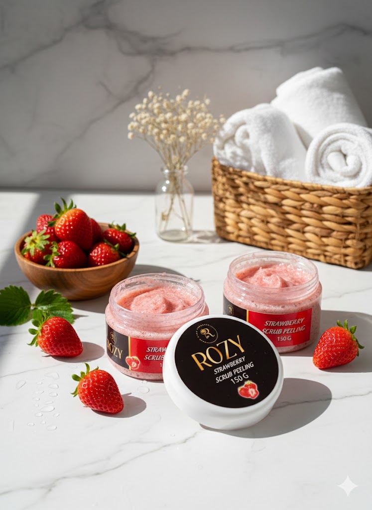 Rozy فراولة مقشر جسم 150 g