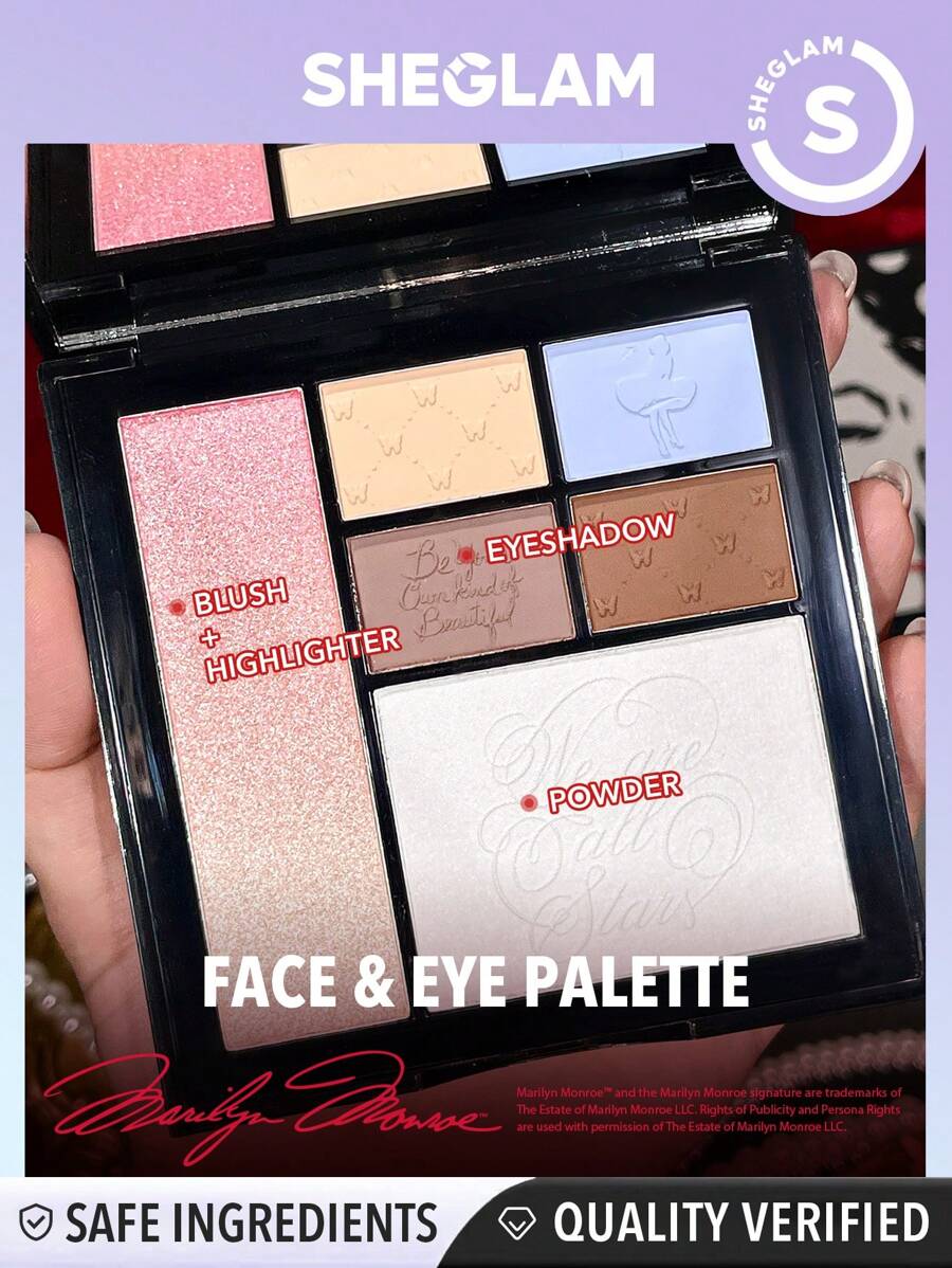  Sheglam Day Dreamer Face and Eye Palette Marilyn Monroe - الصورة 2