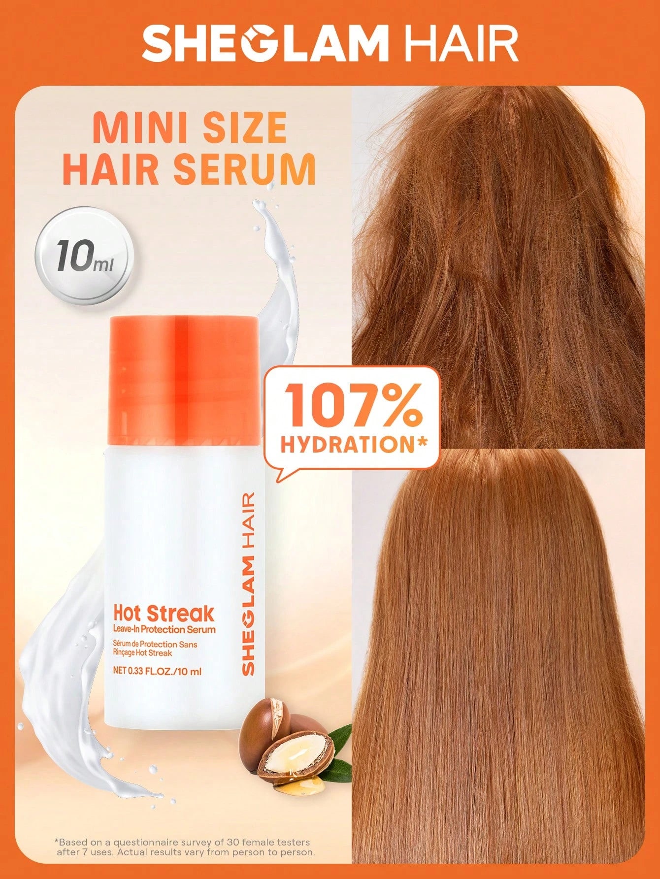 شيجلام Hair Hot Streak Leave-In Protection سيروم 10مل - الصورة 2