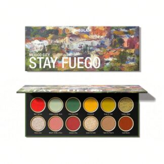 شيجلام Stay Fuego Mexico باليت ظلال عيون 12-Clolor لامع