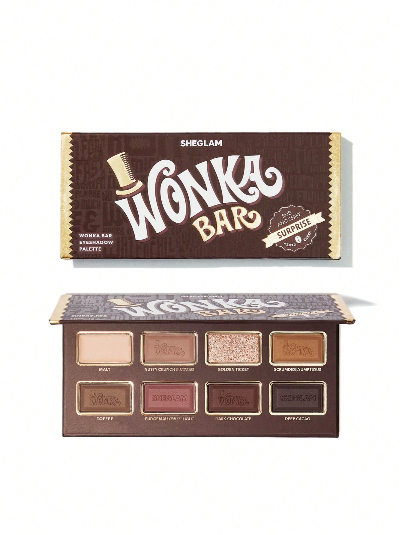 شيجلام Willy wonka Wonka Bar باليت ظلال عيون 8 Colors