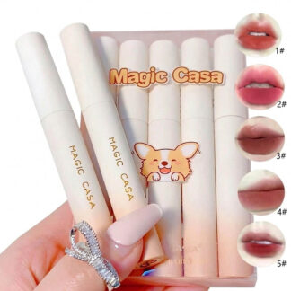 شي إن MAGIC CASA مطفي ملمع شفاه طقم 5قطع مقاوم للماء سائل