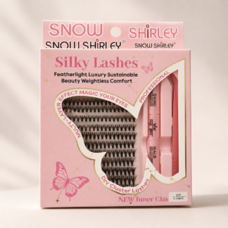 SNOW SHIRLEY Silky رموش DIY Cluster Lash طقم