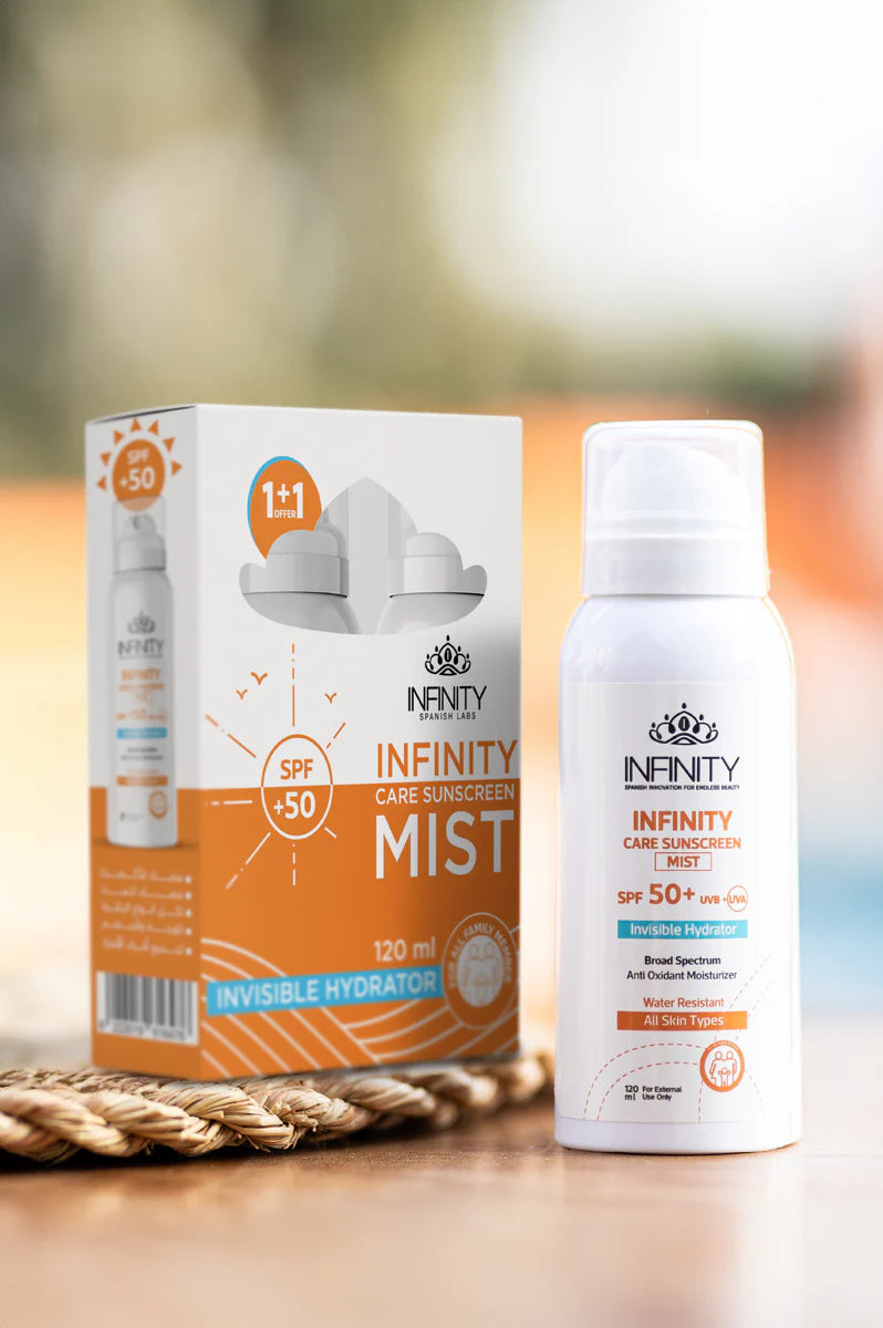Infinity Care واقي شمس Mist لوشن SPF50+ 1+1