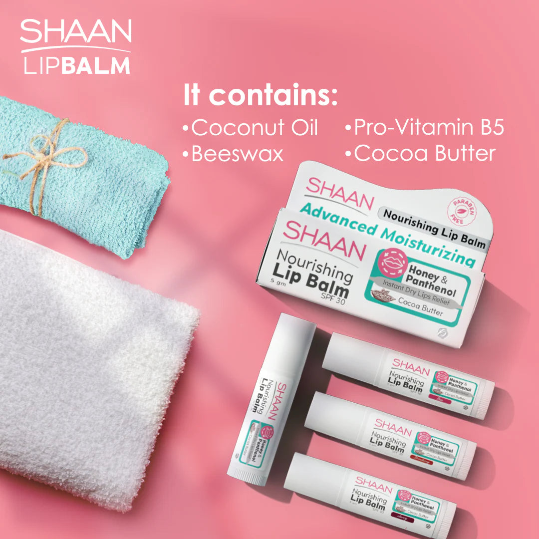 Shaan مغذٍ بلسم شفاه Rose spf30 - الصورة 3