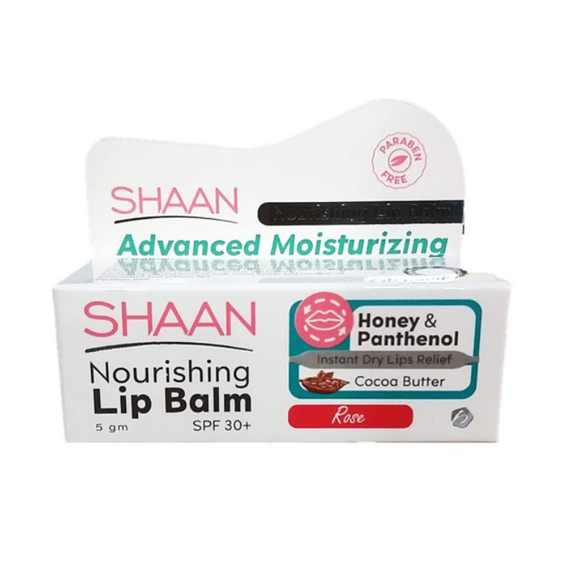 Shaan مغذٍ بلسم شفاه Rose spf30