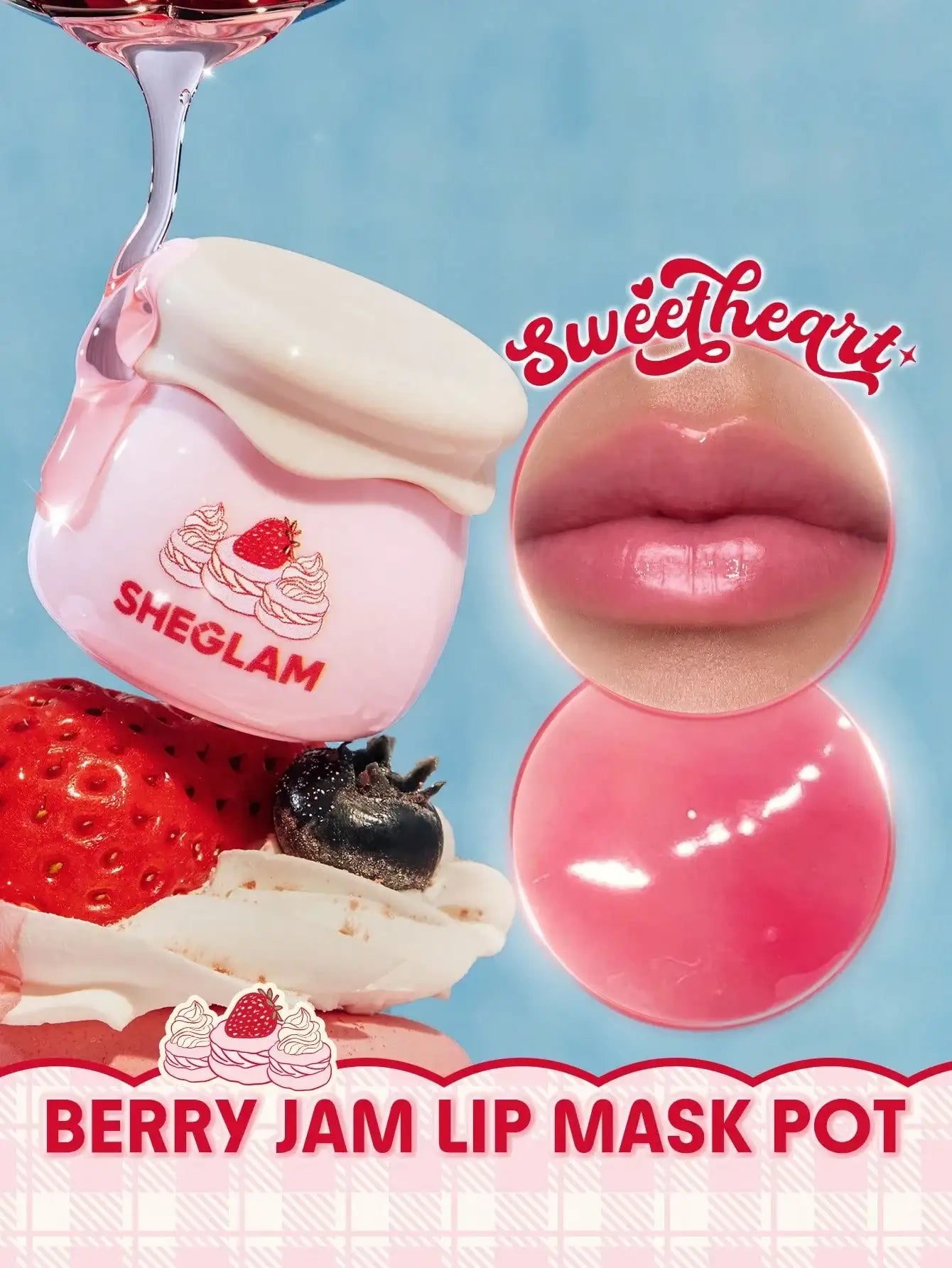 شيجلام berry jam lip ماسك pot - الصورة 2