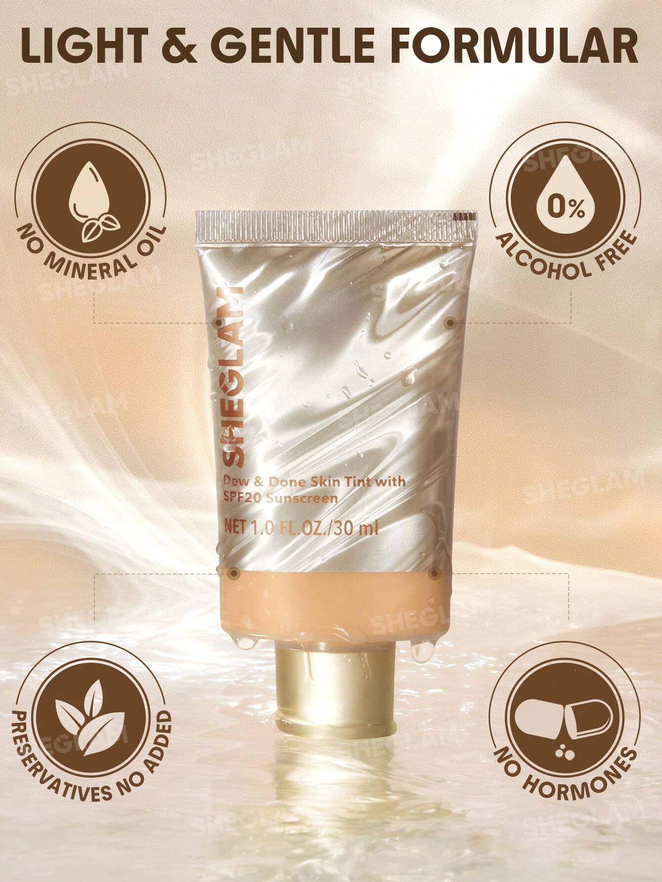 شيجلام Dew و Done Skin Tint مع Spf20 - الصورة 2